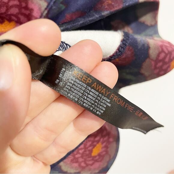 Anthropologie Saturday Sunday Small Floral Pullover Cinched Waist Sweatshirt - Picture 6 of 7